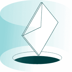 Sending email graphic illustration