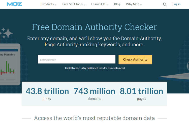 Check Website Authority With Moz