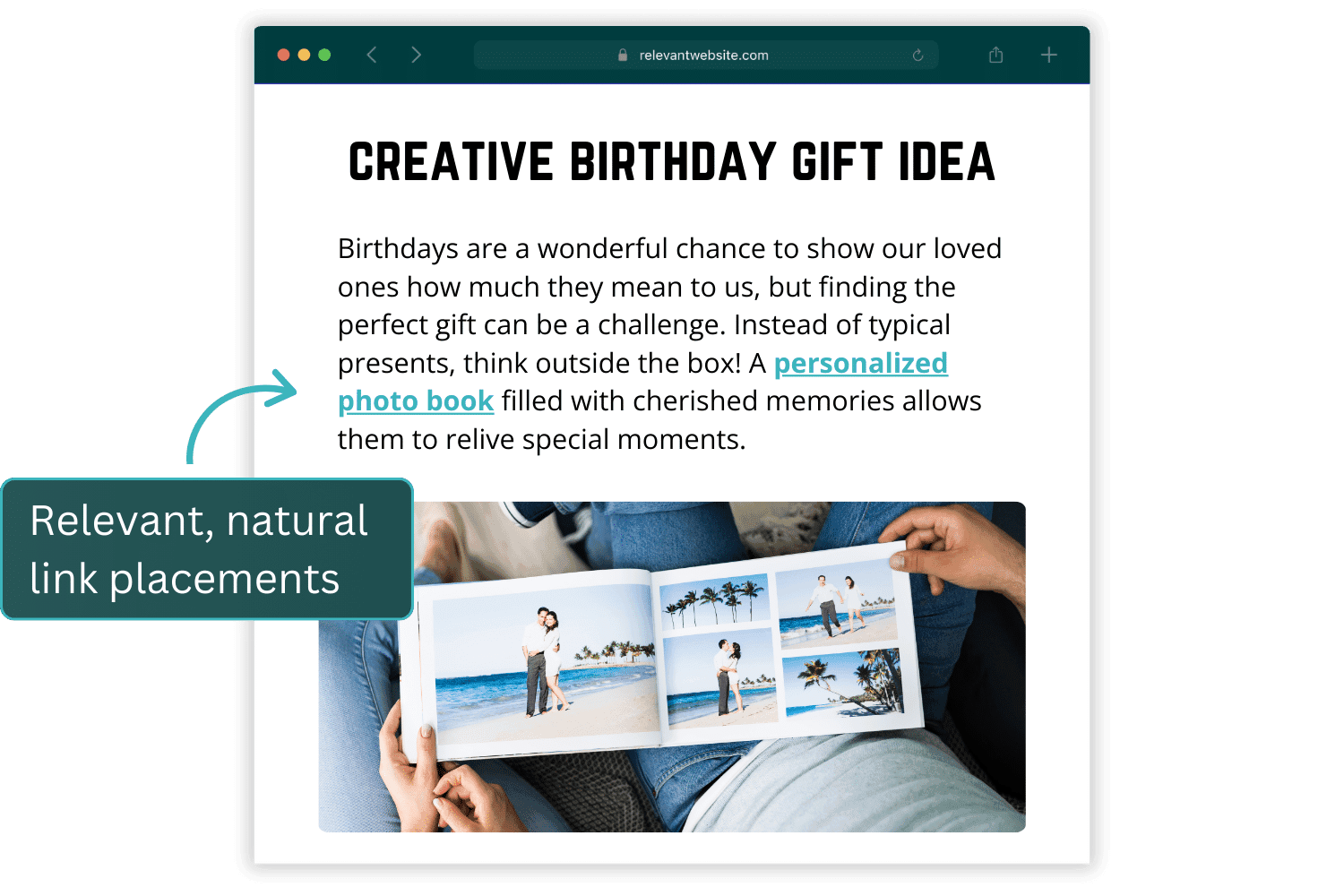 Contextually relevant links that drive results